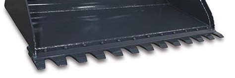 serrated edge for skid steer bucket|skid steer cutting edge replacement.